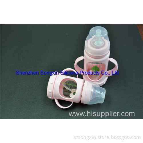Cute Borosilicate Glass Baby Feeding Bottle
